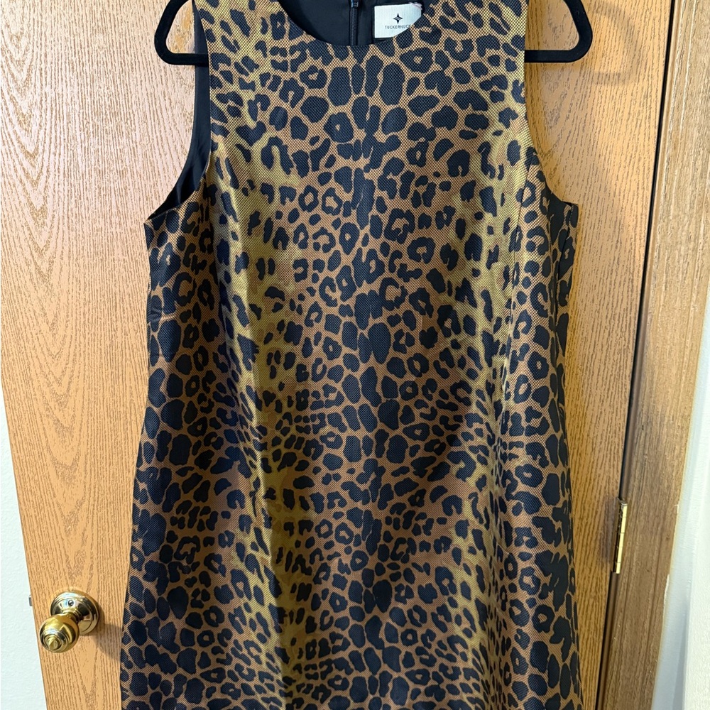 Tuckernuck Leopard Print Mini Dress - Black and Brown